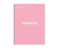 Cuaderno espiral miquelrius notebook 1 emotions tapa forrada din a4 microperforado 80 hojas 90g m2 cuadro 5 mm - MR46056