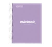 Miquelrius - Cuaderno A4 Rayado 7 mm, 120 Hojas, 5 Colores, Lavanda