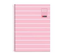 Miquelrius - Cuaderno A4 Rayado 7 mm, Rosa