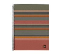 Miquelrius - Cuaderno A4 Reciclado, 120 Hojas de 80 g/m², Libreta Lisa en Blanco para Dibujo, Lettering o Bocetos, Cubierta Reciclada, 4 Taladros, Líneas