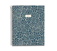 Miquelrius - Cuaderno A5 Cuadriculado, 100 Hojas de 4 Colores Multiasignatura, Papel Opaco 70 g/m², Espiral, 2 Taladros para Archivar, Notebook Prussia