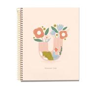 Miquelrius - Cuaderno A5 Cuadriculado, 100 Hojas de 70 g/m², Cubierta de Cartón Rígido, 4 Franjas de Color Multiasignatura, Espiral, 2 Taladros para Archivar, Notebook Lectura