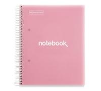 Miquelrius - Cuaderno A5 Cuadriculado, 120 Hojas, 5 Colores, Rosa
