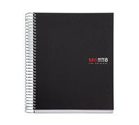 Miquelrius – Cuaderno A5 The Originals, cuadriculado 5 mm, 200 hojas, 70 g/m², negro