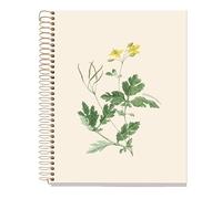 Miquelrius - Cuaderno A5 Cuadriculado 5 mm, 80 Hojas Microperforadas de 1 Color, Papel Extra Opaco 90 g/m², Tapa de Cartón Extra Duro, Espiral, 2 Taladros para Archivar, Botánica