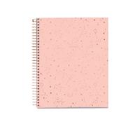 Miquelrius - Cuaderno A5 Cuadriculado 5x5 mm, 100 Hojas de 70 g/m², 4 Franjas de Color Multiasignatura, Espiral, Wild Flowers, Notebook Constelación