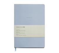 Miquelrius - Cuaderno A5 de notas (148 x 210 mm), Interior punteado, 64 hojas blancas de 100 g/m², Cubierta de cartón forrado, Estilo bullet journal con páginas punteadas (dots), Color azul
