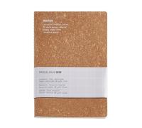 Miquelrius - Cuaderno A5 flexible (200 x 140 mm), Interior liso, 48 hojas blancas, Papel reciclado de 80 g/m², Cubierta de piel reciclada, Color corcho