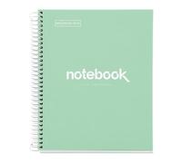 Miquelrius – Cuaderno A5 Emotions – 80 hojas 90 g/m², puntos, tapa extra rígida – Verde menta