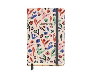 Miquelrius - Cuaderno bonito (90 x 140 mm), Cuaderno notas con 100 hojas lisas de 100 g/m², Papel marfil apto para acuarelas, Tapa cartón rígido, Bolsillo posterior, Cierre elástico, Garden
