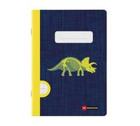 Miquelrius - Cuaderno grapa A5 rayado, 48 hojas de papel extra opaco de 70 g/m², Encuadernación grapada, Tapa de cartulina plastificada, Guarda impresa, Espacio para el nombre, Raptor