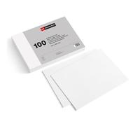 Miquelrius - Fichas de Cartulina Blancas Lisas 100 Uds, 215 x 160 mm