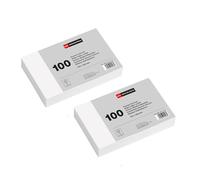 Miquelrius - Fichas de Cartulina Blancas Lisas 200 Uds, 150 x 100 mm