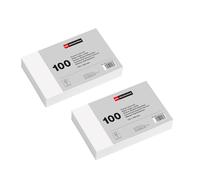 Miquelrius - Fichas de Cartulina Blancas Lisas 200 Uds, 95 x 65 mm