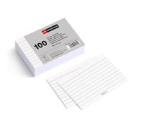 Miquelrius - Fichas de Cartulina Rayadas 100 Uds, 95 x 65 mm