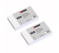 Miquelrius - Fichas de Cartulina Rayadas 200 Uds, 125 x 75 mm