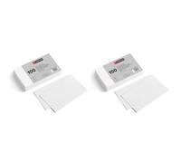 Miquelrius - Flashcards, Tarjetas de Estudio, 100 Fichas Lisas para Notas, Tamaño 125 x 75 mm, Papel Cartulina Offset 180 g/m², Material de oficina y escolar para la vuelta al cole (Paquete de 2)