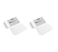 Miquelrius - Flashcards, Tarjetas de estudio y preparación para oposiciones, 100 Fichas lisas para notas, Tamaño 200 x 125 mm, Fichas de cartulina, Material de oficina y escolar (Paquete de 2)