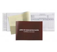 Miquelrius - Libro de Contabilidad Especiales, Modelo 89, A4 Apaisado, Rayado Subcontratación GALL/CAST, 20 Hojas Foliadas (Autocopia) de 56 g/m², Encolado, Cubierta Cartulina 220 g/m²