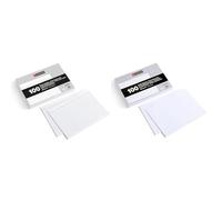 Miquelrius - Lote de 100 Fichas para Notas, Rayado Horizontal, 160 x 215 mm + 100 Fichas para Notas, Lisas, 160 x 215 mm