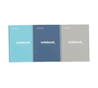 Miquelrius - Pack 3 Cuadernos A4 Punteados Dots, 80 Hojas, Tapa Dura Cartón