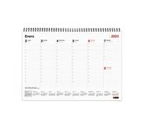 Miquelrius - Planificador semanal 2023 con espiral - Planning semanal - tamaño A3 - con espacio para anotar - Español, Giris