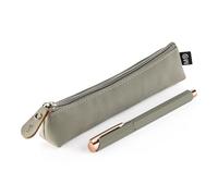 Miquelrius - Set portatodo mini con Bolígrafo bonito metálico de tinta azul, Boli recargable compatible con recambio Metal Parker 1 mm, Para regalar o llevar siempre contigo