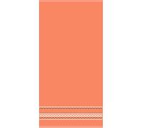 Miracle Home Juego de Cuatro Toallas Maurya, Hecho en Portugal, 100% algodón, Naranja, 50 x 95 cm