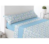 Miracle Home. Juego de Sábanas Térmicas de Pirineo Acari (3 Piezas), Bajera Ajustable, encimera y Funda de Almohada. Máxima Calidez, suavidad Premium y Ajuste Azul. 135 x 200. Cama 135