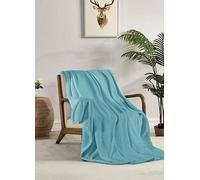 Miracle Home. Manta Polar Reversible de Microfibra Cristal Franela Aterciopelada 260GSM, Suave, cálida y Ligera, Lavable a máquina, 130 X 160. Verde