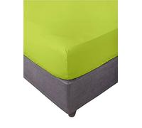 Miracle Home. Sábana Bajera Ajustable, Elástica, Suave, Cómoda, Antipeeling. Algodón 50% Poliéster. Cama 135. 135 x 200 x 30. Pistacho
