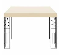Mirador de montaje en pared, 3 x 3 x 2,5 m, color crema | Toldo de pared,revestimiento de poliéster,montaje simple,espacio exterior,balcón extensible,patio y jardín