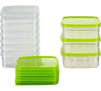 MiraHome Recipiente para almacenar y congelar alimentos frescos 0,3l cuadrado 11x11x4,4 cm set de 10 Calidad austriaca