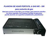 Miralba MC-320 Plancha para Asar Portátil a Cartucho de Gas