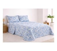 MIRAMAX - Colcha Bouti Decorativa Estampada Ligero de Verano｜Suave y Transpirable｜Multidiseño｜90-180 cm｜Ideal para Dormitorio Moderno Blue flowers