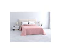 MIRAMAX- Colcha Bouti Rombos Lisa o Estampada, Colcha Cubre Cama 100% Poliéster. Fina, Extra Suave y Ligera. Ideal para Primavera y Verano.90/105/135/150CM Pink Bed 150x 250x260cm