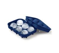 MIRAMAX-Set 2 Cubiteras de Silicona Flexible - Moldes para Hielo en Forma de Bola y Cubo | 2 Tamaños (18x12,5x4,75 cm y 16,5x11,3x5 cm) | Fácil Desmoldeo y Reutilizable Set 2 ball ice bucket