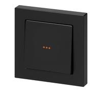 Miratic Interruptor Pulsador Timbre Casa Negro Mate Empotrado IP20 10A con Retroiluminación