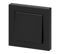 Miratic Interruptor Pulsador Timbre Casa Negro Mate Empotrado IP20 10A Estándar