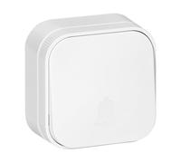 Miratic Pulsador Timbre Interior IP20 - Timbre Casa Resistente al Agua y Polvo MAX. 230V/10A Diseño Elegante y Funcional (Blanco)