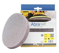 Mirka Abranet discos de lijado de red Ø 150mm cierre adhesivo/grano P120 / 10 uds/Adecuados para todas las lijadoras orbitales y lijadoras de 150mm / para lijar sin polvo madera, masilla, barniz