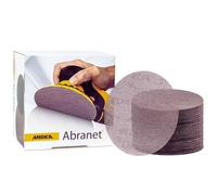 Mirka Discos de lijado Abranet Ø150 mm, cierre adhesivo, grano P1000, 50 piezas