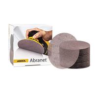 Mirka Abranet rejilla de lijado Ø 125mm cierre adhesivo/grano P400 / 50 piezas / 5423205041 / Adecuado para todas las lijadoras orbitales y lijadoras de 125mm / para lijar madera, masilla, barniz