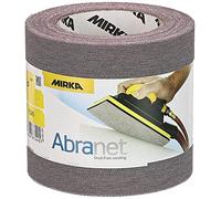 Mirka Rollo de lijado Abranet 115 mm x 10 m, cierre adhesivo, grano P240 – 1 rollo (545BY001253R)