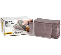 Mirka Abranet tiras de lijado de malla 81x133 mm cierre adhesivo/grano P80 / 50 piezas/para lijar madera, masilla, barniz, plástico / 5417805080