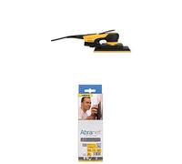 Mirka DEOS II 383 Lijadora orbital 70x198mm 300 W Lijadora de bajas vibraciones + Mirka Abranet malla tiras de lija 70x198 mm cierre adhesivo/grano P120 / 10 uds