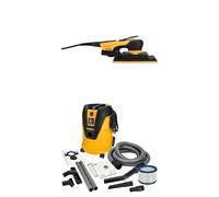 Mirka DEOS II 383 Lijadora orbital 70x198mm 300 W Lijadora de bajas vibraciones + Mirka aspiradora industrial en seco y húmedo 25 litros