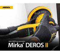 Mirka Lijadora excéntrica Deros II 650 Ø150 mm 5,0 mm con aspiración Amarillo