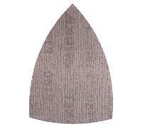 Mirka Discos de lijado Abranet net delta para lijadoras triangulares 100x152x152 mm cierre adhesivo/grano P80 / 10 piezas/para lijar madera, masilla, barniz, plástico / AE219F1080