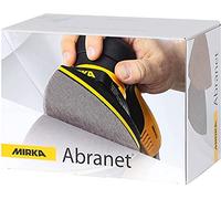 Mirka Discos de lijado Abranet Red Delta 100x152x152 mm P120 cierre adhesivo 50 piezas